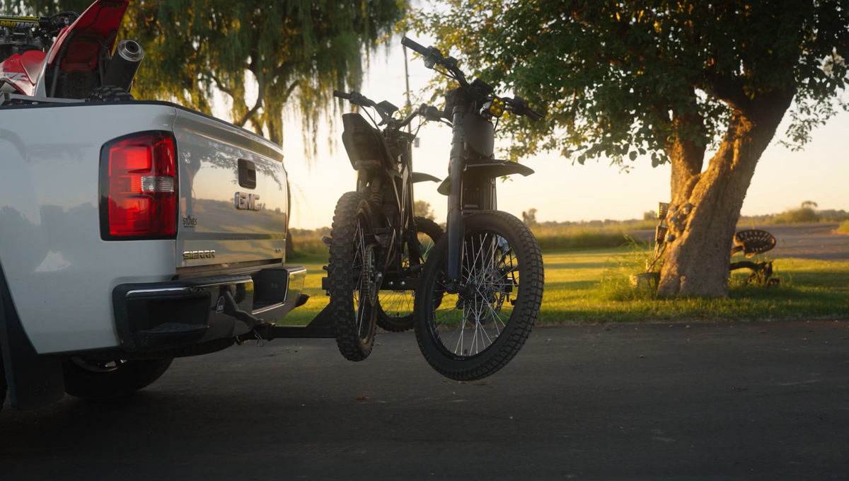 Arctic Leopard XE Pro on velocity volts emoto hitch carrier