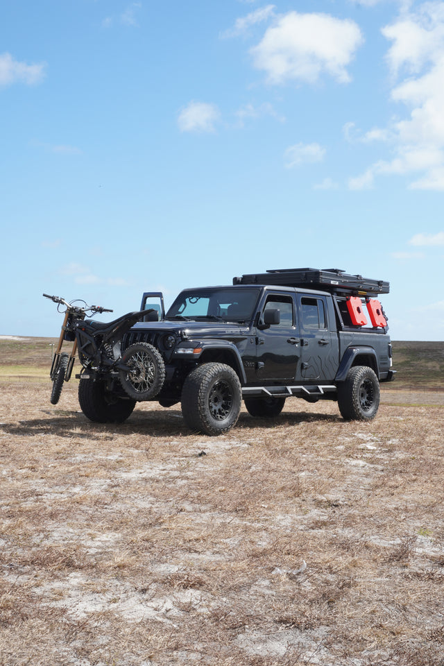 Velocity Volts Surron Ultra Bee on a Jeep Gladiator