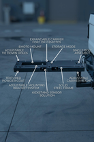 E-moto hitch rack fits Surron, Talaria, Arctic Leopard, E Ride Pro, 79BIKE Falcon, and many more